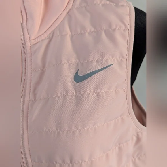 Nike Therma-FIT Essential Running Vest Arctic Light Pink Orange Women Size Large - Picture 6 of 9